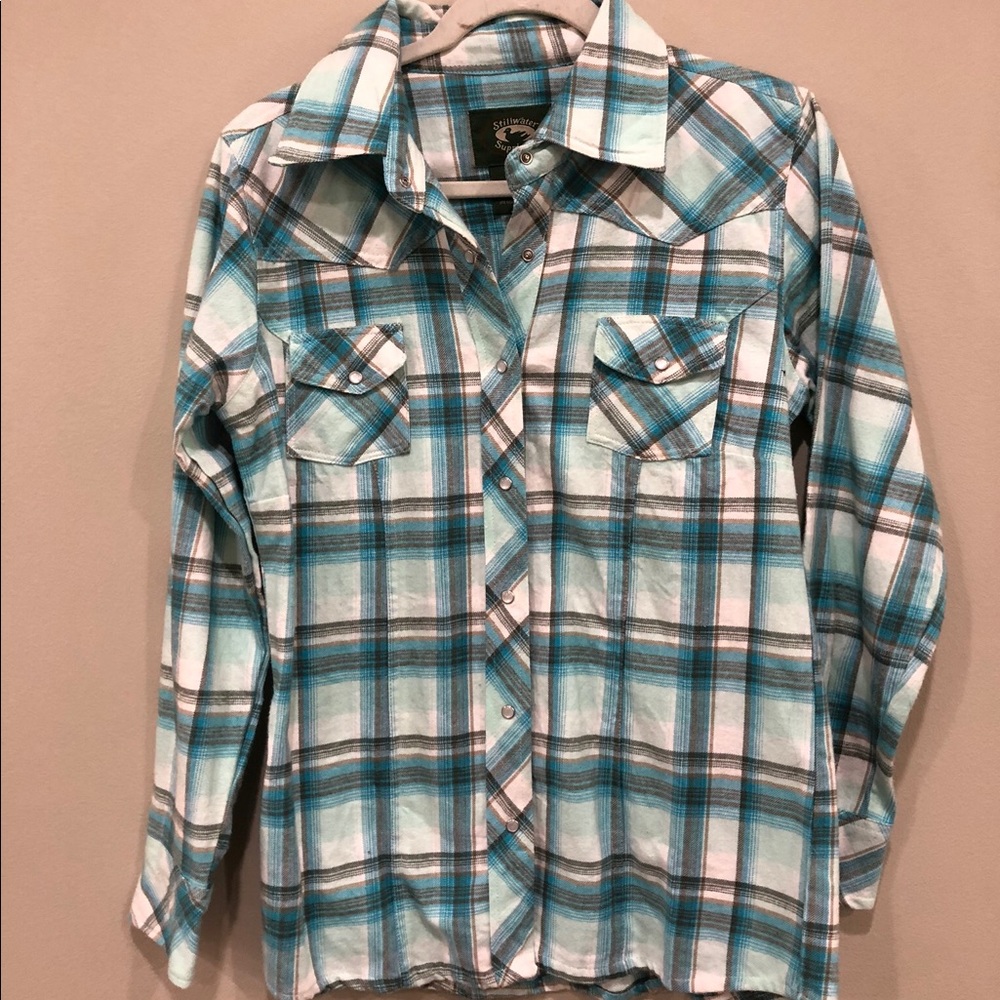 Light blue flannel